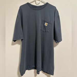 Carhartt Men's Blue Gray Original Fit 2XL Tall Short Sleeve Tee